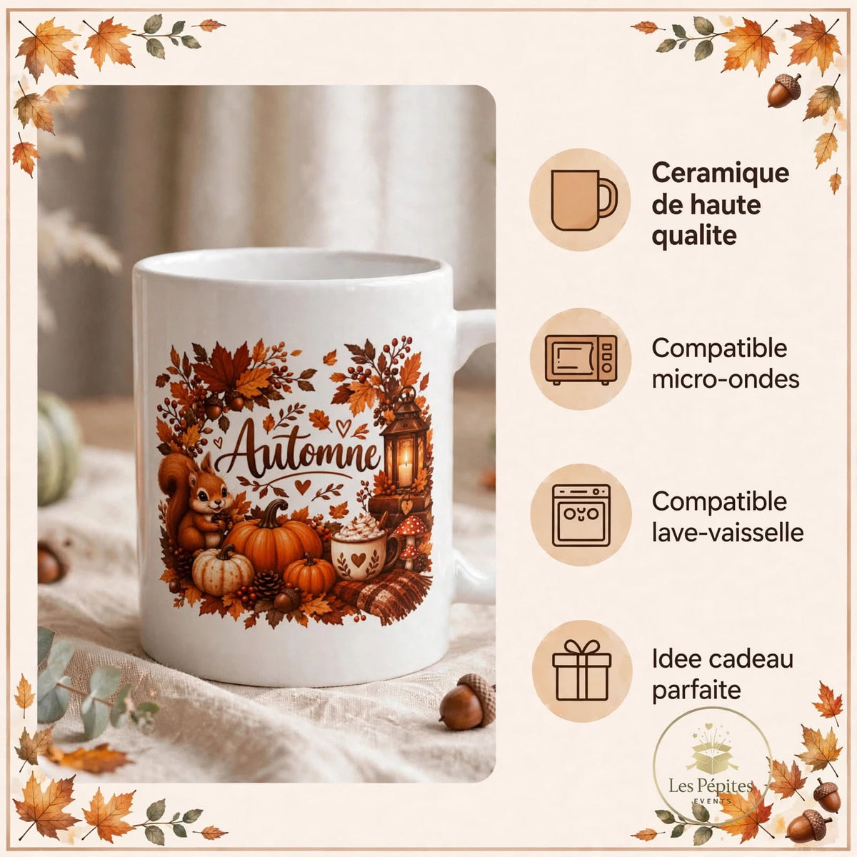Mug Écureuil d'Automne