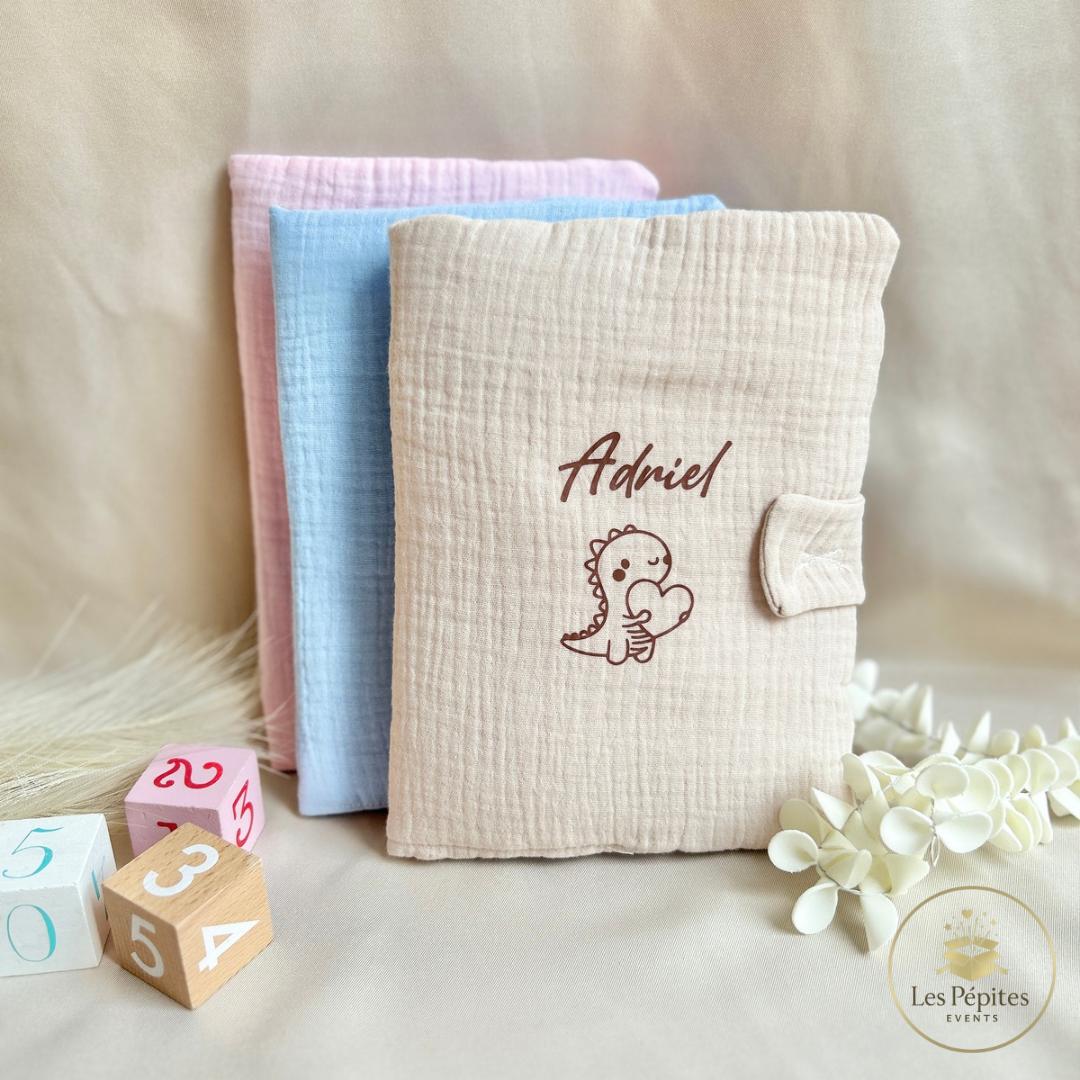 Protège carnet de santé en gaze de coton