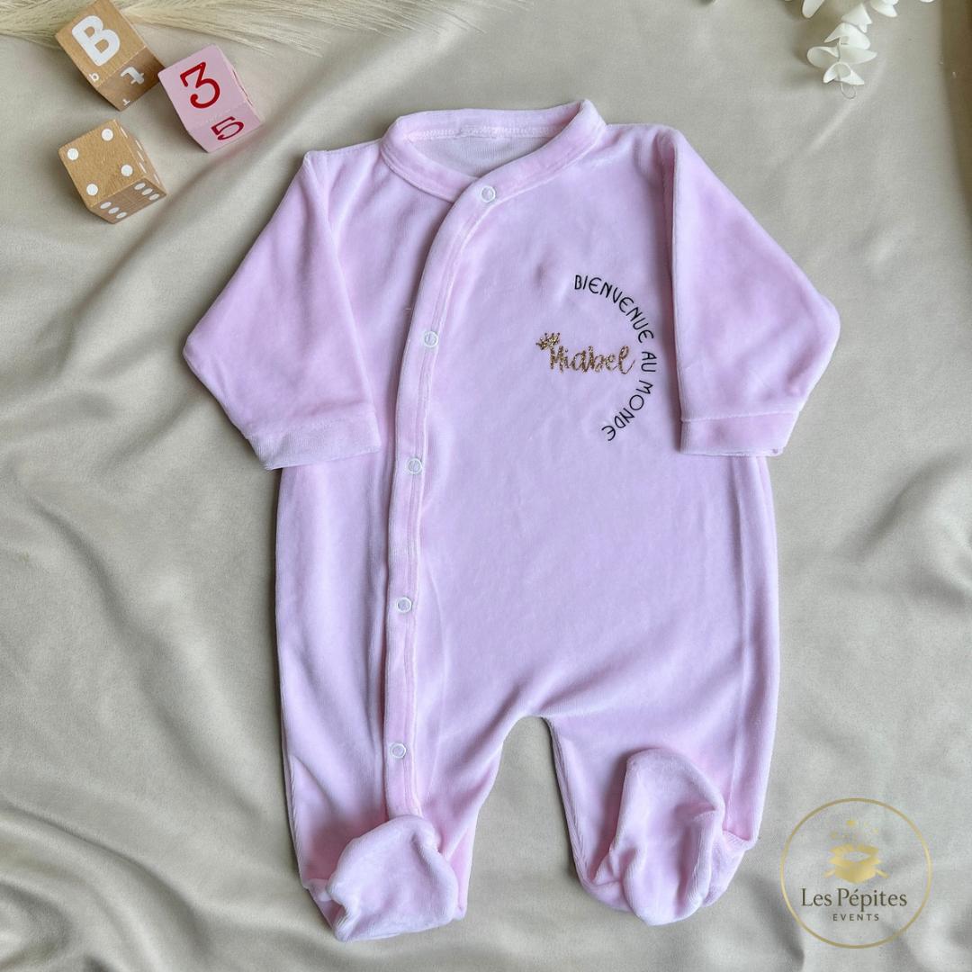 Ensemble naissance 3 pcs ( rose )