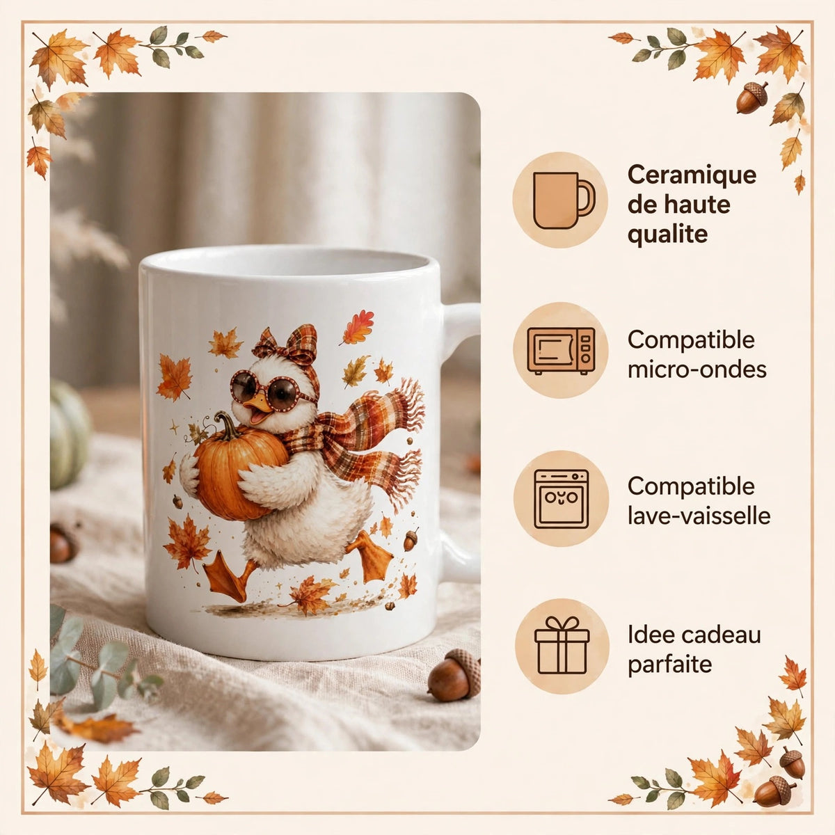 Mug Canard d' Automne