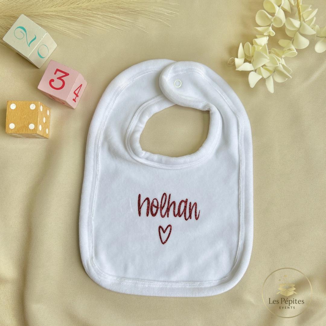 Ensemble naissance personnalisé 5 pcs ( blanc )