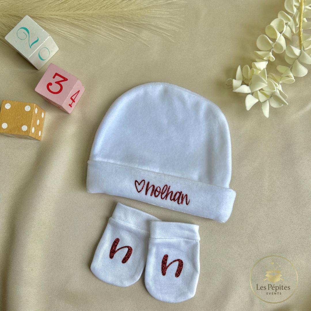 Ensemble naissance 3 pcs ( blanc )