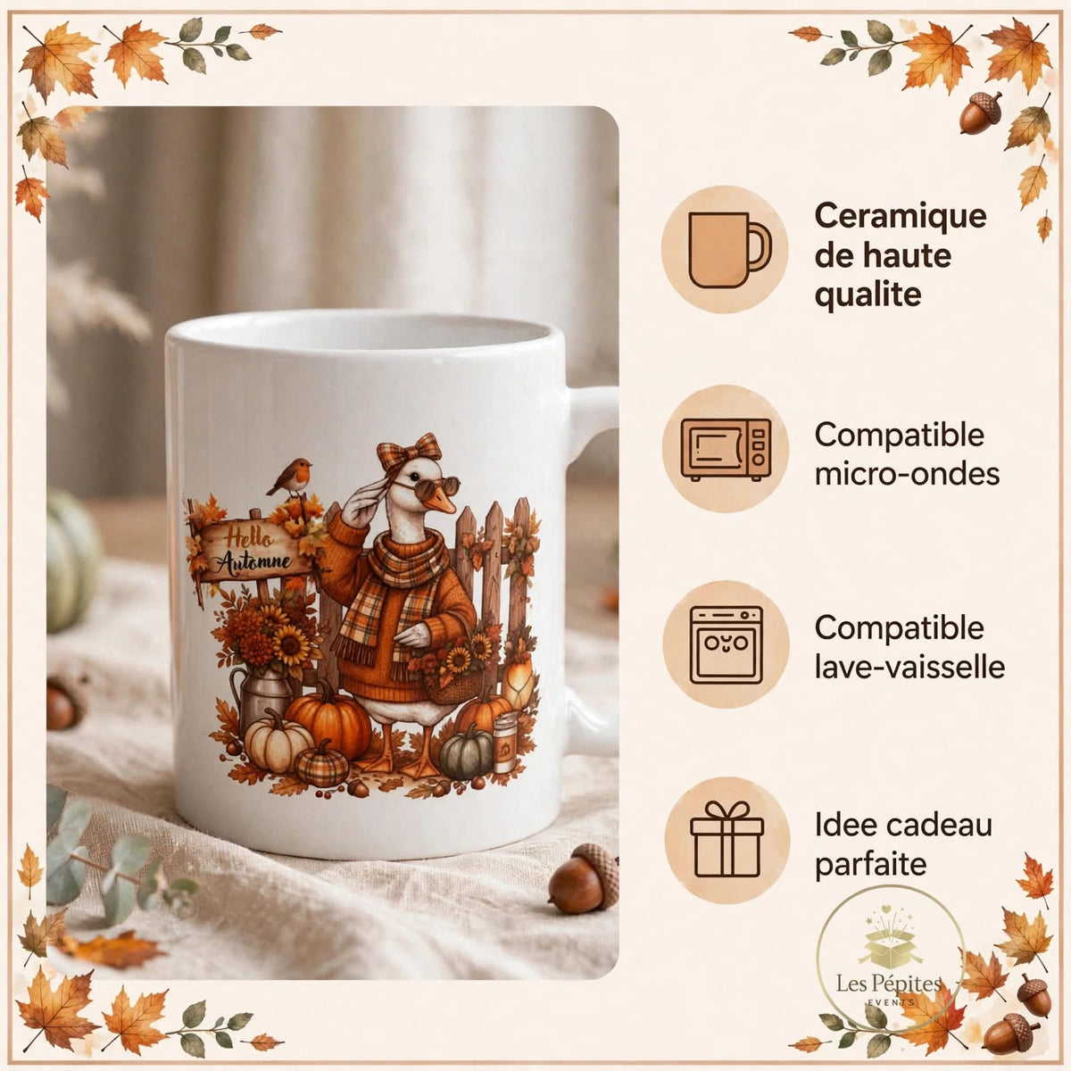 Mug Oie "Hello Automne"